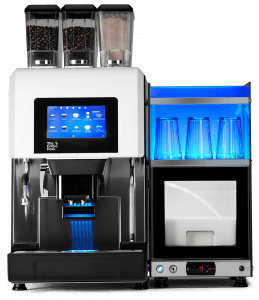 CD4 Coffee Machine with Fresh Milk Fridge & integrated cup warmer system